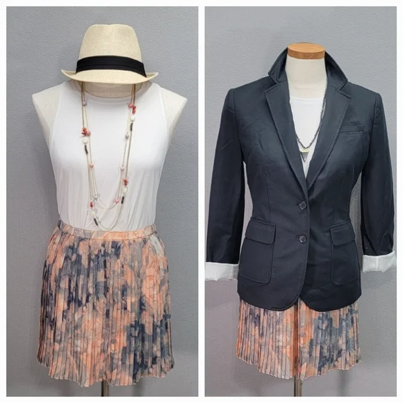 𝅺BCBGENERATION PLEATED MINI SKIRT, SIZE S, NWT - Picture 2 of 9